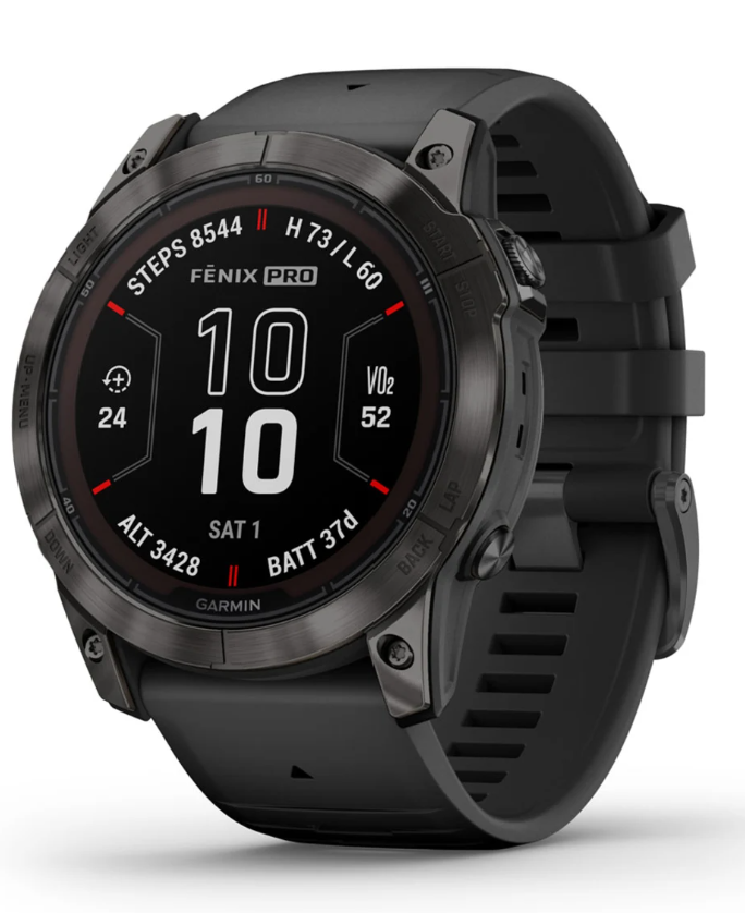 **Garmin - Fenix 7x Pro - Sapphire Solar Edition Smart Watch