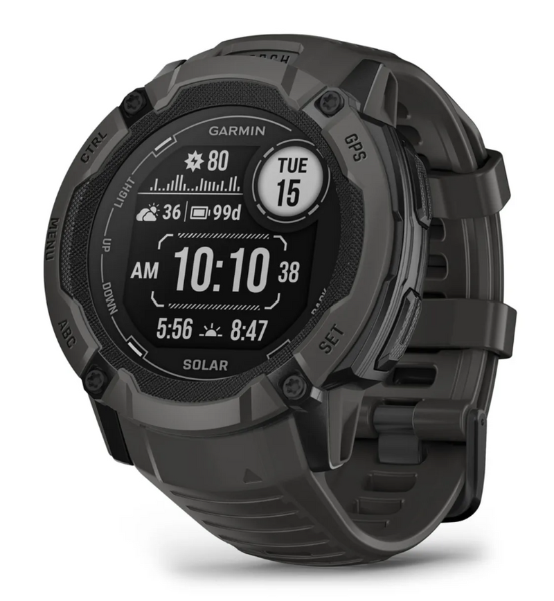 **Garmin - Instinct 2X Solar - 53mm GPS Golf Watch with Heart Rate Monitor