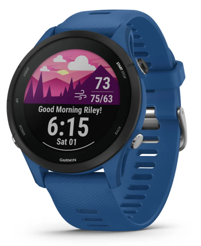 **Garmin - Forerunner 255 - Tidal Blue Smart Watch