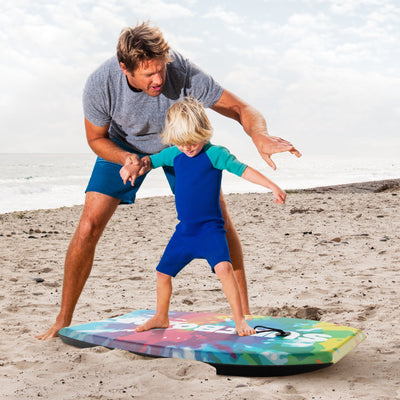 *33/37/41 Inches Lightweight Body Board Boogie Board with EPS Core XPE Deck HDPE Bottom Multicolor1 - L
