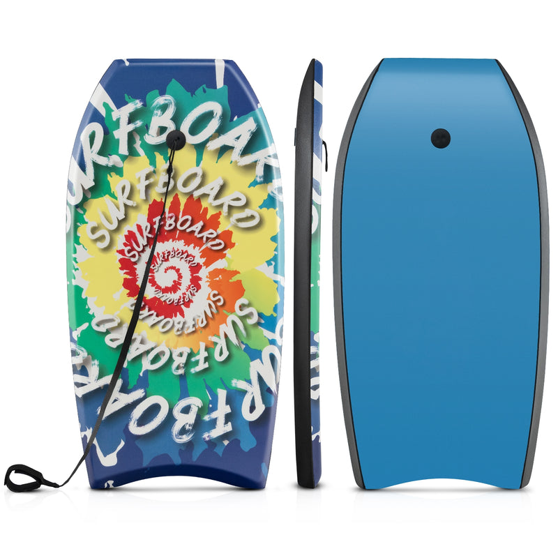 *33/37/41 Inches Lightweight Body Board Boogie Board with EPS Core XPE Deck HDPE Bottom Multicolor4 - M