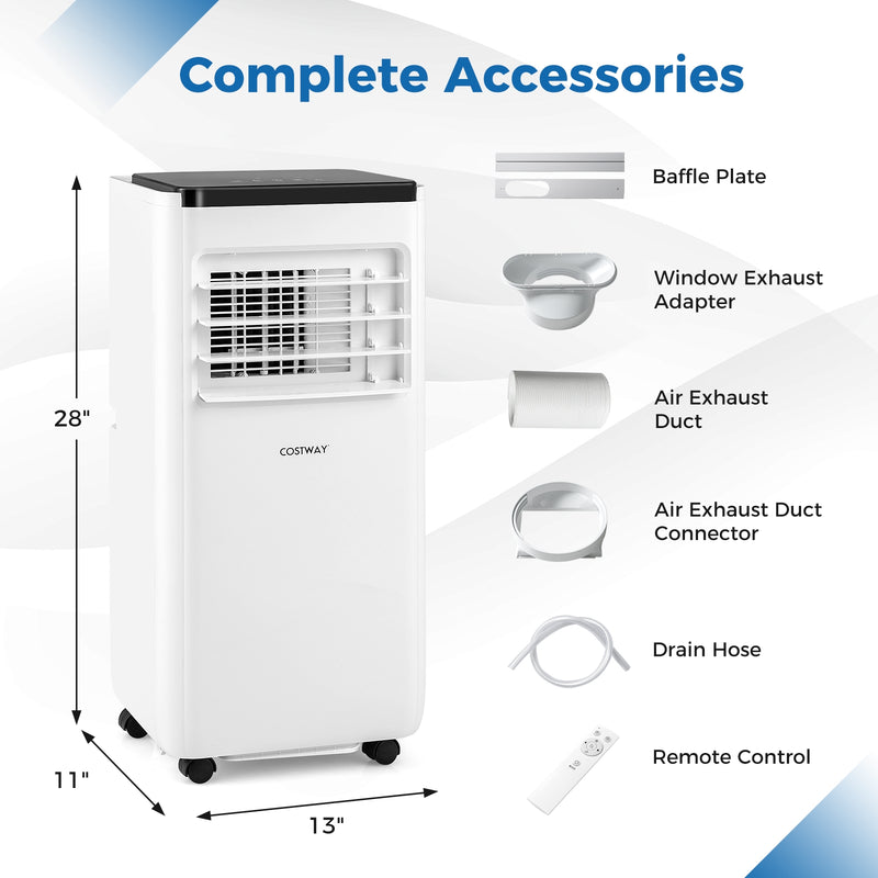 *10000 BTU Portable Air Conditioner with Remote Control Cools up to 350 Sq.Ft