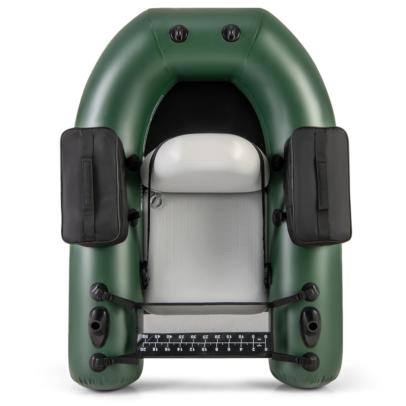 *Inflatable Fishing Float Tube for Angling with Fish Ruler and Angling Base