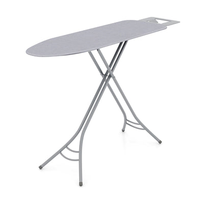 Foldable Ironing Board with Iron Rest and Adjustable Height-Gray