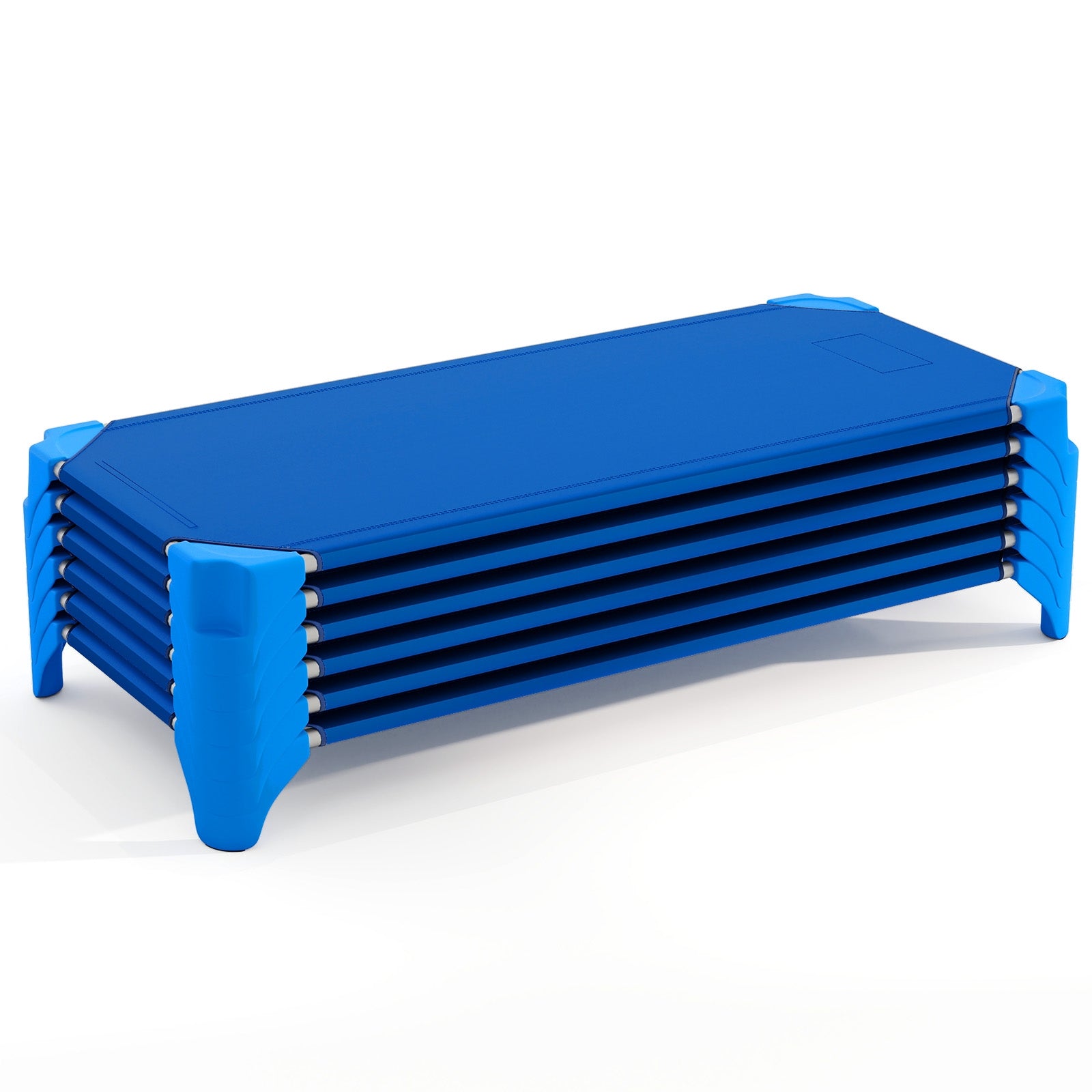 Portable 6 Pack Stackable Daycare Cots Sleeping Bed for Kids 52 Inch ...