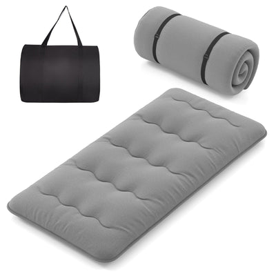 *Futon Mattress with Washable Cover and Carry Bag - Gray - Twin Size