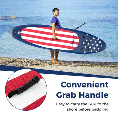 *Inflatable Paddle Board with Removable Fin and Backpack - A