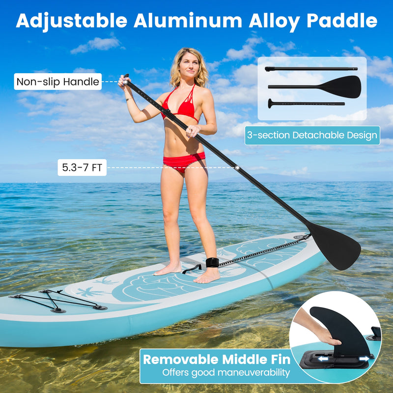 *10/11 Feet Inflatable Stand Up Paddle Board with Premium SUP Accessories - S