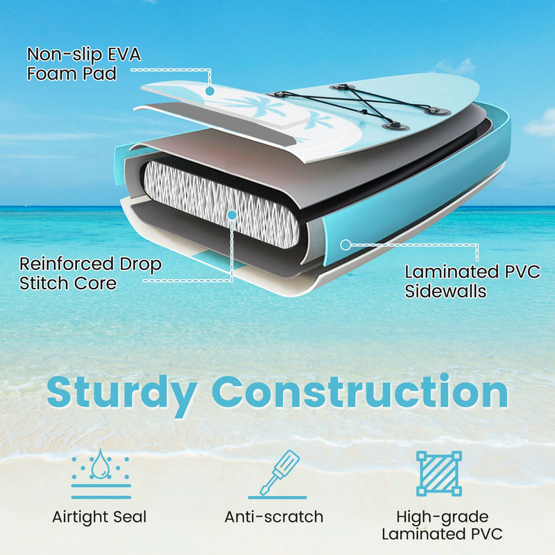 *10/11 Feet Inflatable Stand Up Paddle Board with Premium SUP Accessories - S