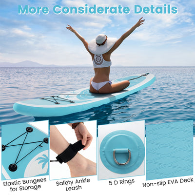 *10/11 Feet Inflatable Stand Up Paddle Board with Premium SUP Accessories - S