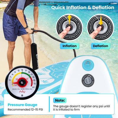 *10/11 Feet Inflatable Stand Up Paddle Board with Premium SUP Accessories - L
