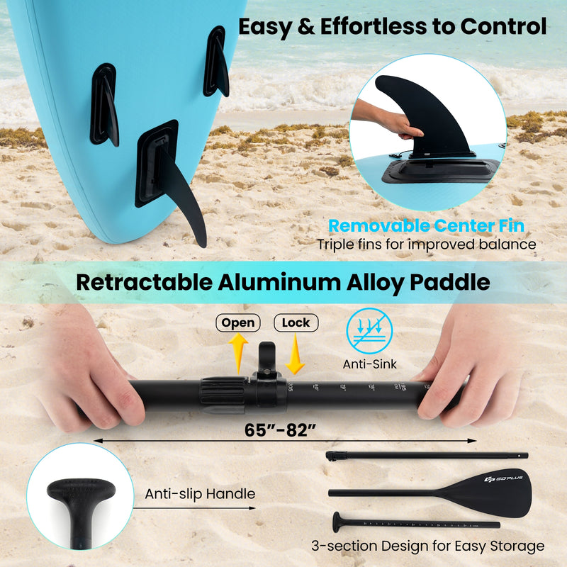 *10/11 Feet Inflatable Stand Up Paddle Board with Premium SUP Accessories - L