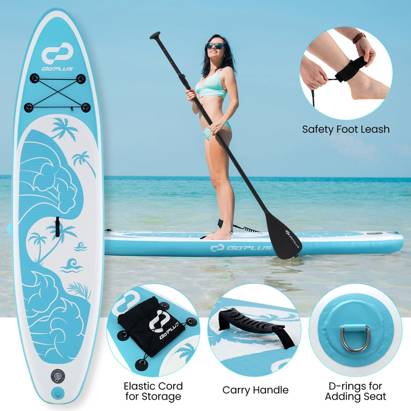 *10/11 Feet Inflatable Stand Up Paddle Board with Premium SUP Accessories - L