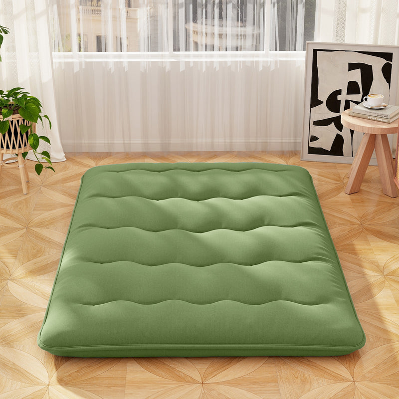 *Futon Mattress with Washable Cover and Carry Bag - Green - Full Size