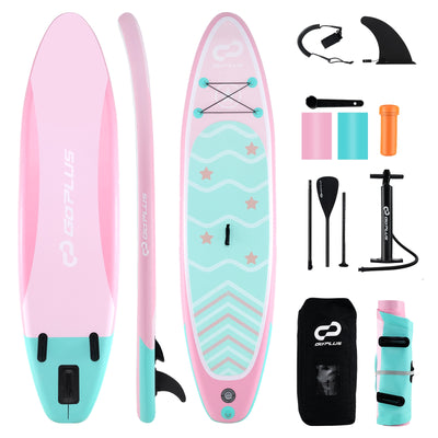 *10/11 Feet Inflatable Stand up Paddle Board with 3 Fins and Adjustable Paddle - L