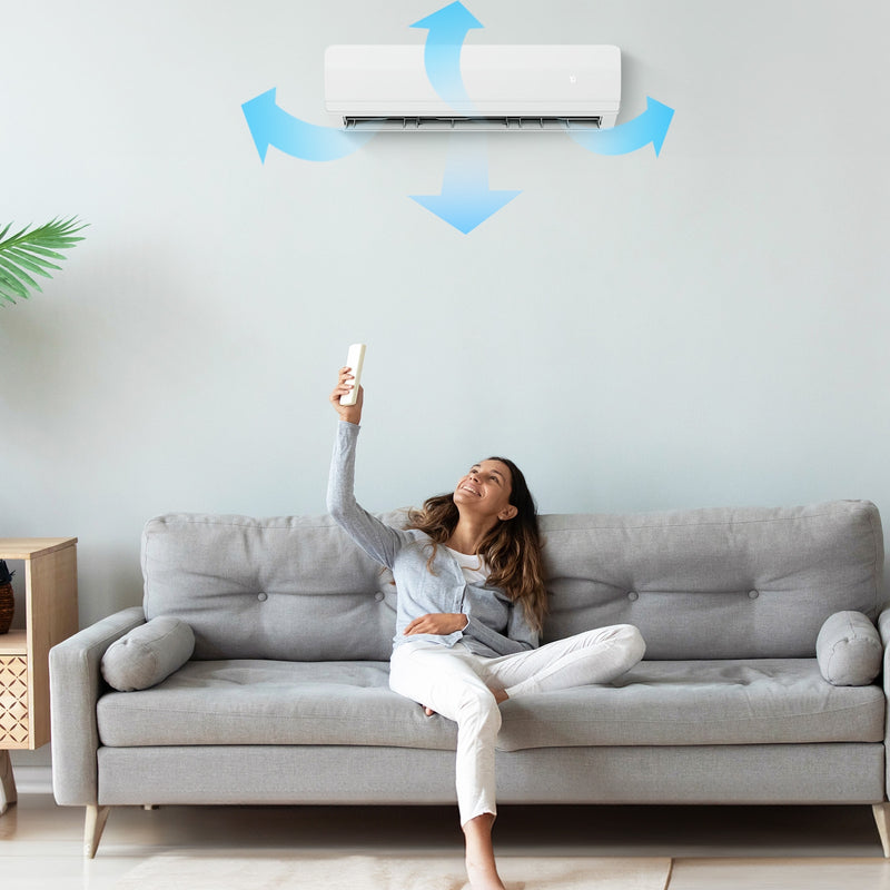 *18000 BTU 2 Zone 20 SEER2 Mini Split AC with Heat Pump - 12K + 12K