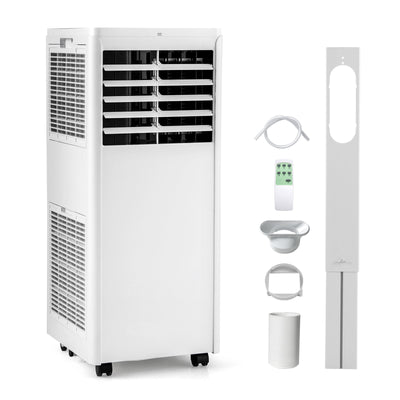 *4-in-1 8000 BTU Portable Air Conditioner with Fan and Dehumidifier