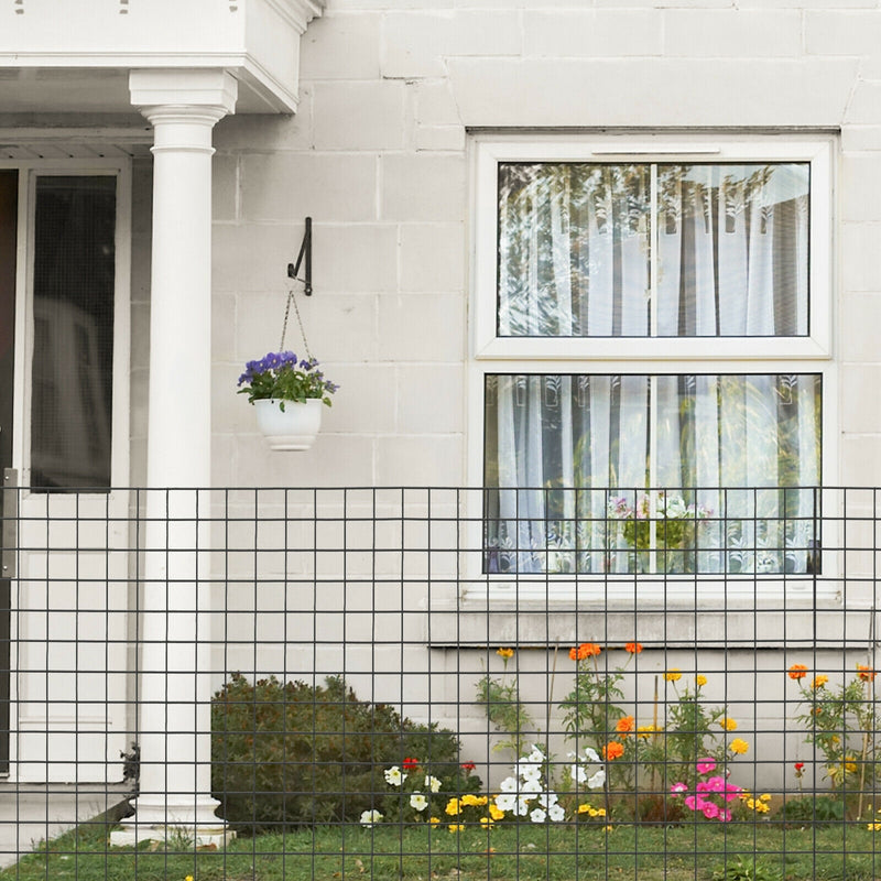 36 x 50 Inch Hardware Cloth 16 Gauge Black Vinyl Coated Welded Wire Mesh 1.5 Inch