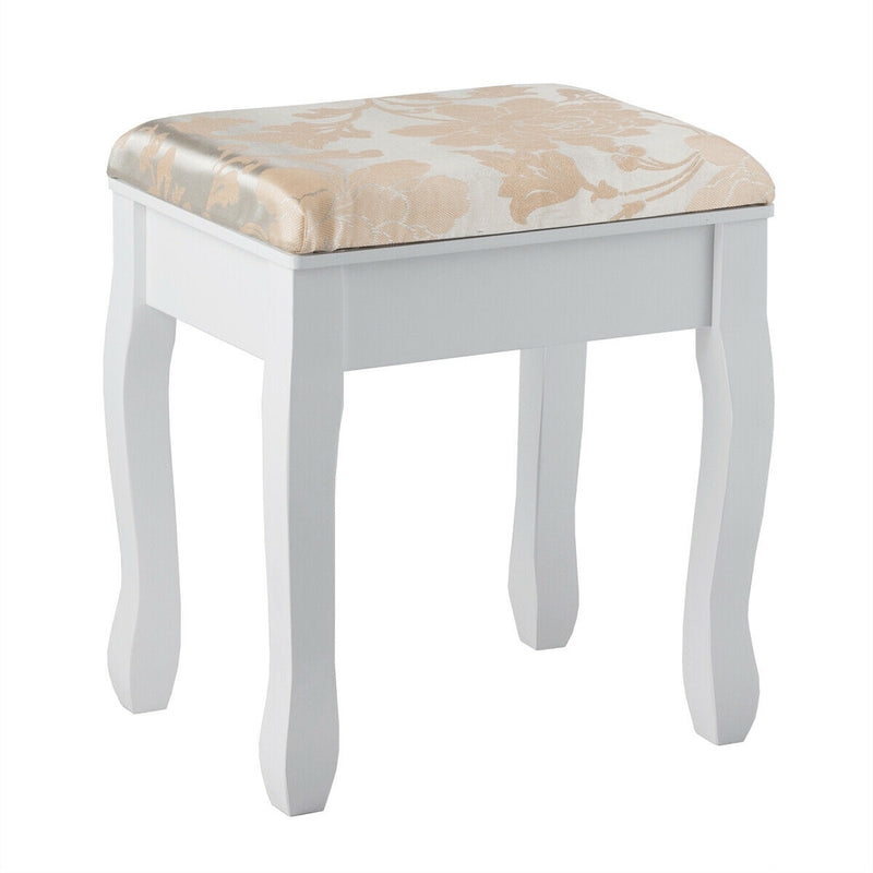 5 Drawers Removable Box Makeup Dressing Vanity Set-White