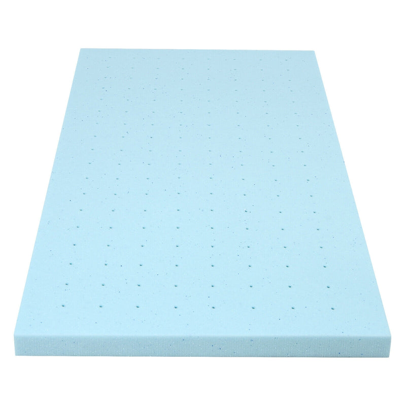 4 Inch Gel Injection Memory Foam Mattress Top Ventilated Mattress Double Bed-Twin Size