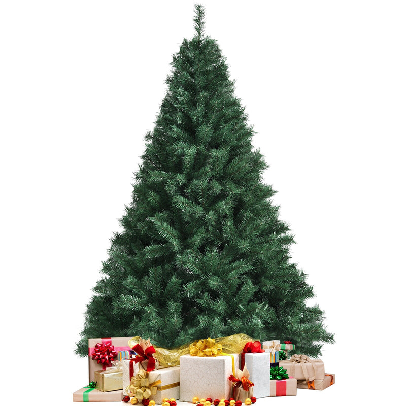 6 Feet PVC Hinged Artificial Christmas Tree with Metal Stand