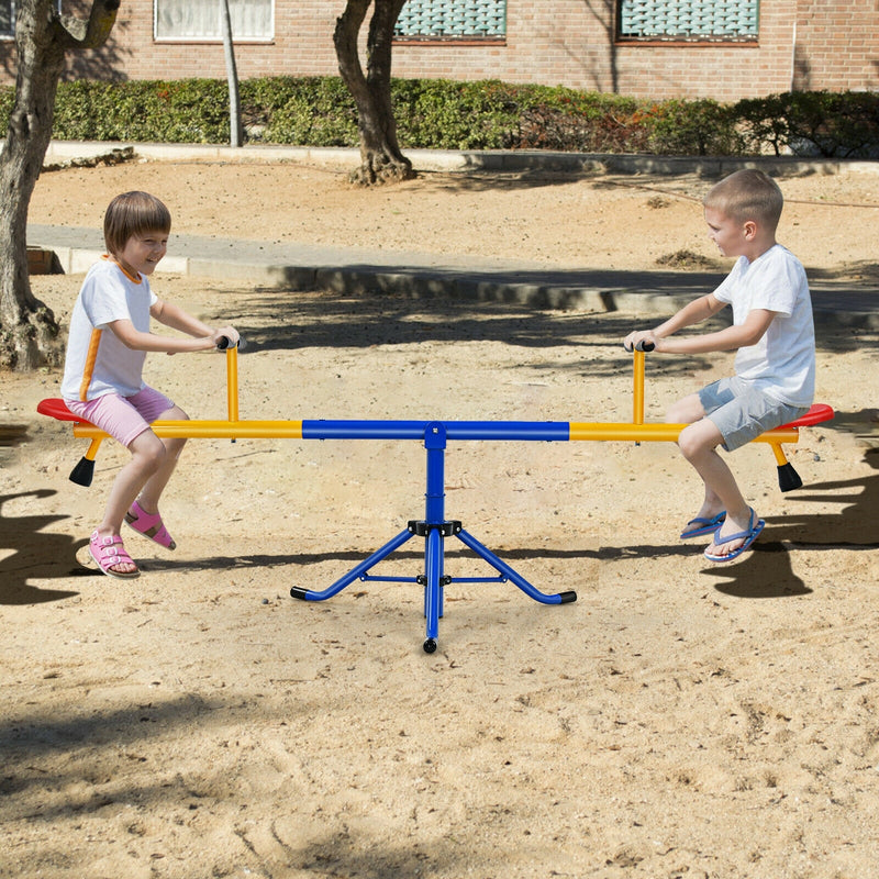 360° Rotation Kids Seesaw Swivel Teeter Totter Playground Equipment