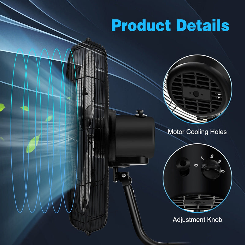 21 Inch 3 Speed Wall Mount Industrial Fan