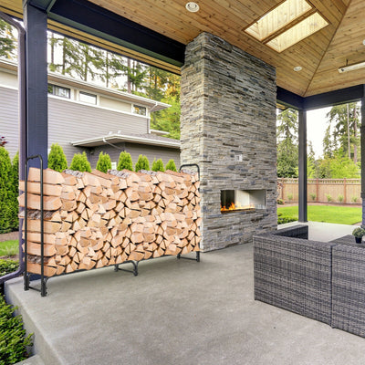 4 Feet/5 Feet/6 Feet/8 Feet Firewood Storage Log Rack-8 Feet