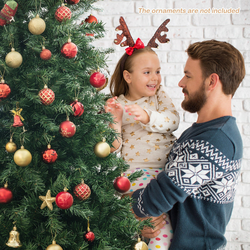 7 Feet Christmas Tree Pre-Lit  3-Minute Quick Shape