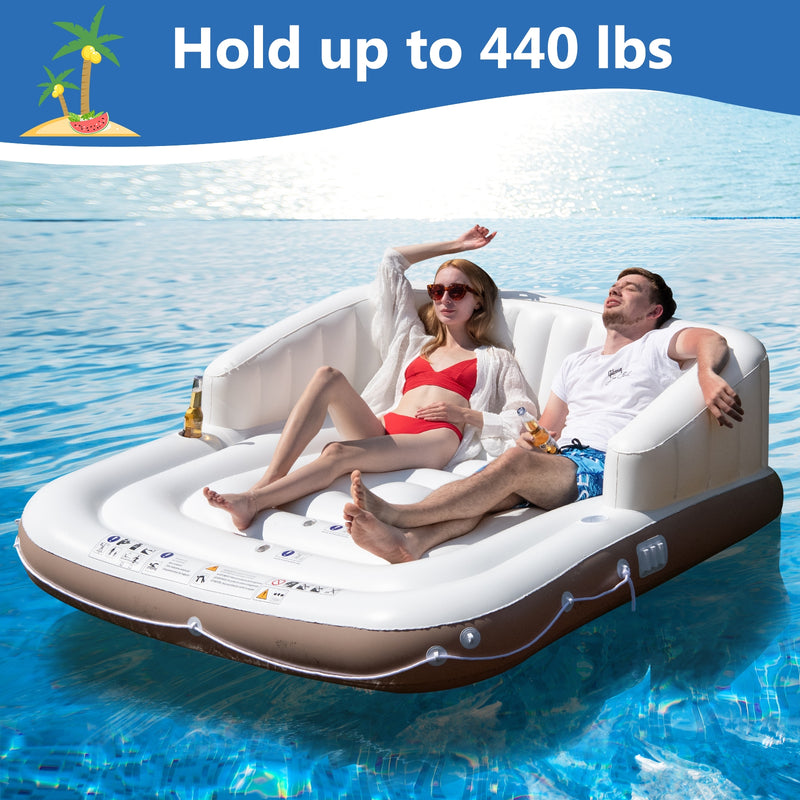 Inflatable Pool Float Lounge Swimming Raft