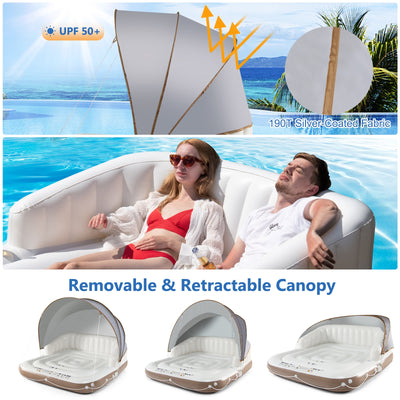 *Inflatable Float Lounge Swimming Raft for Pool