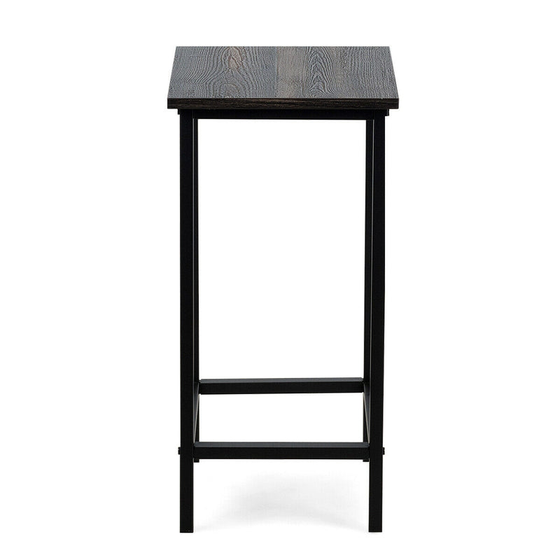 Set of 4 Bar Stools 24 Inch Counter Height Backless