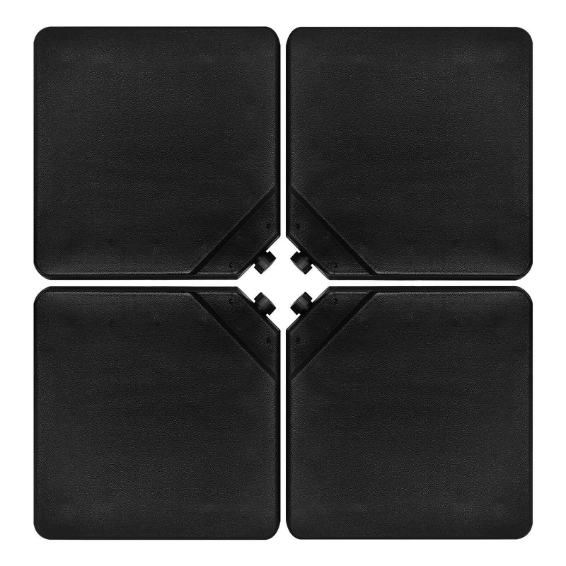 4 Pieces 13L Cantilever Offset Patio Umbrella Base with Easy-Fill Spouts