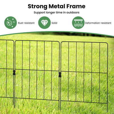 25 Pack Rustproof Decorative Garden Fence Set