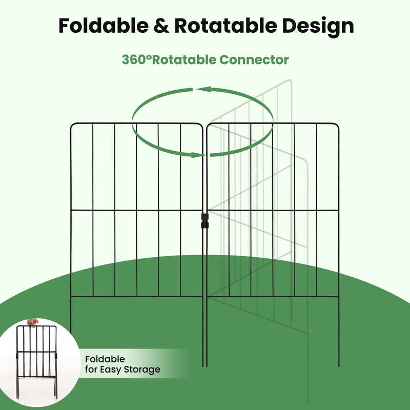 25 Pack Rustproof Decorative Garden Fence Set