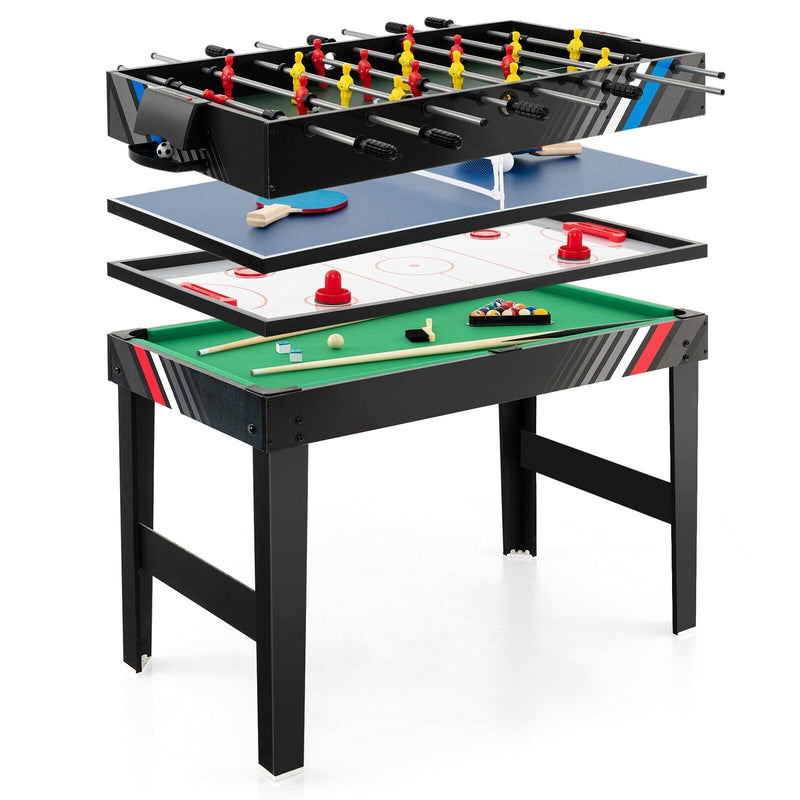 *4-in-1 Multi Game Table with Pool Billiards