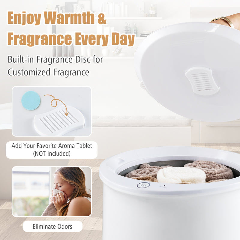 20L Hot Towel Bucket with 1-Minute Quick Heating and 60-Minute Auto Shut off-White