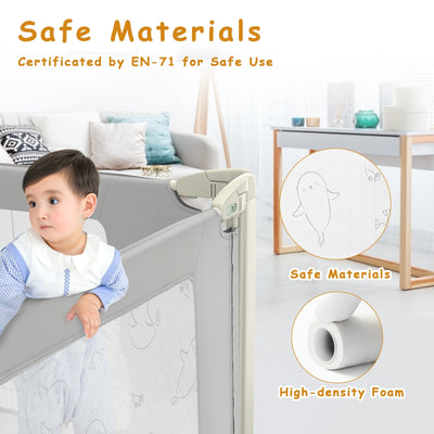 *Bed Rail Guard for Toddlers Kid with Adjustable Height and Safety Lock - 59 inch