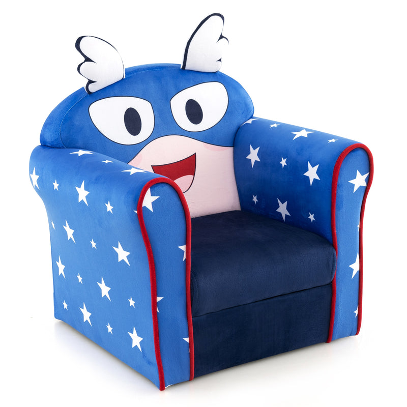 *Original Kids Sofa with Armrest and Thick Cushion - Blue