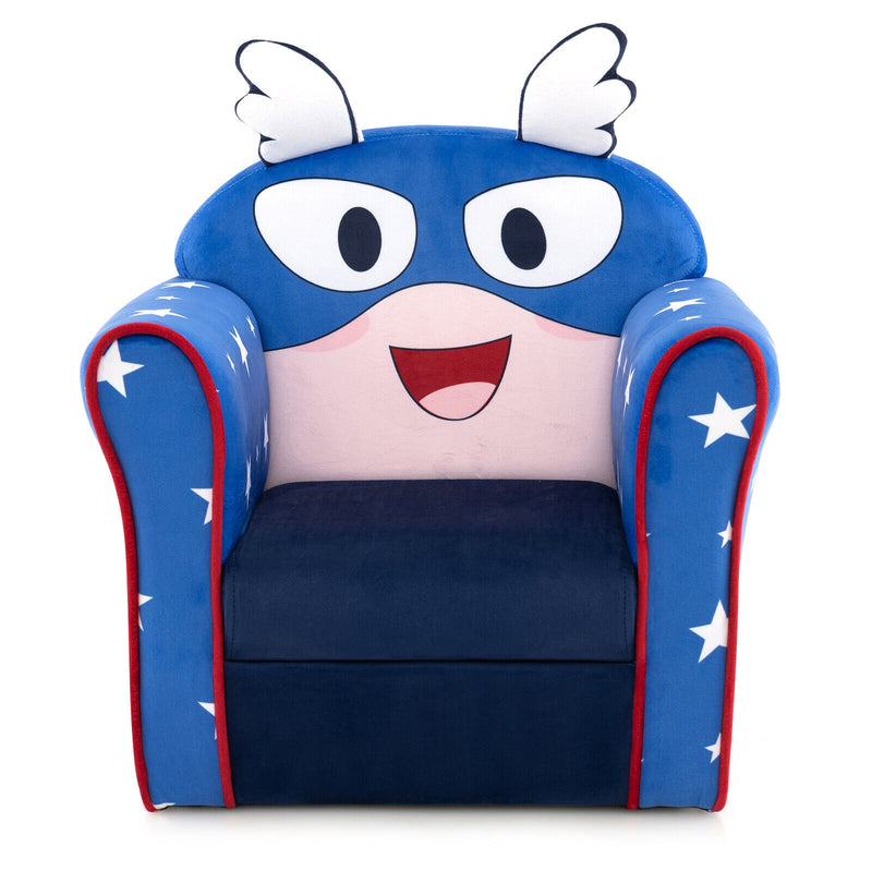 *Original Kids Sofa with Armrest and Thick Cushion - Blue