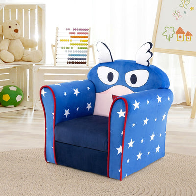 *Original Kids Sofa with Armrest and Thick Cushion - Blue