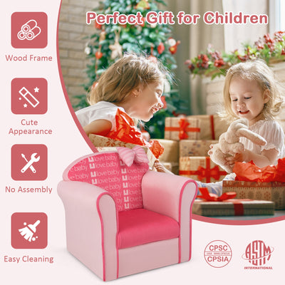 *Original Kids Sofa with Armrest and Thick Cushion - Pink