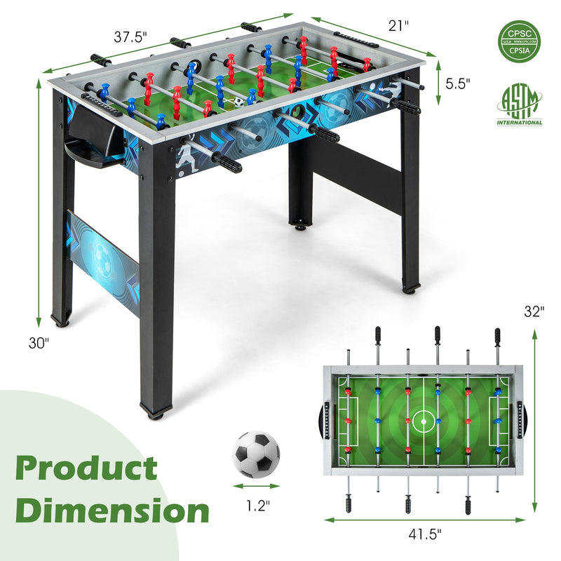 *Stable Soccer Table Game with 2 Footballs for All Ages