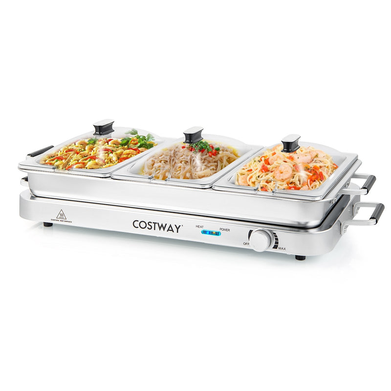 *2 in 1 Electric Warming Tray with Temperature Control