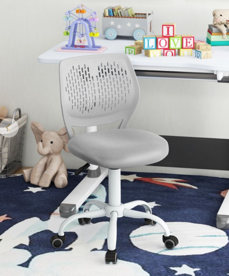 *Ergonomic Children Study Chair with Adjustable Height - Gray