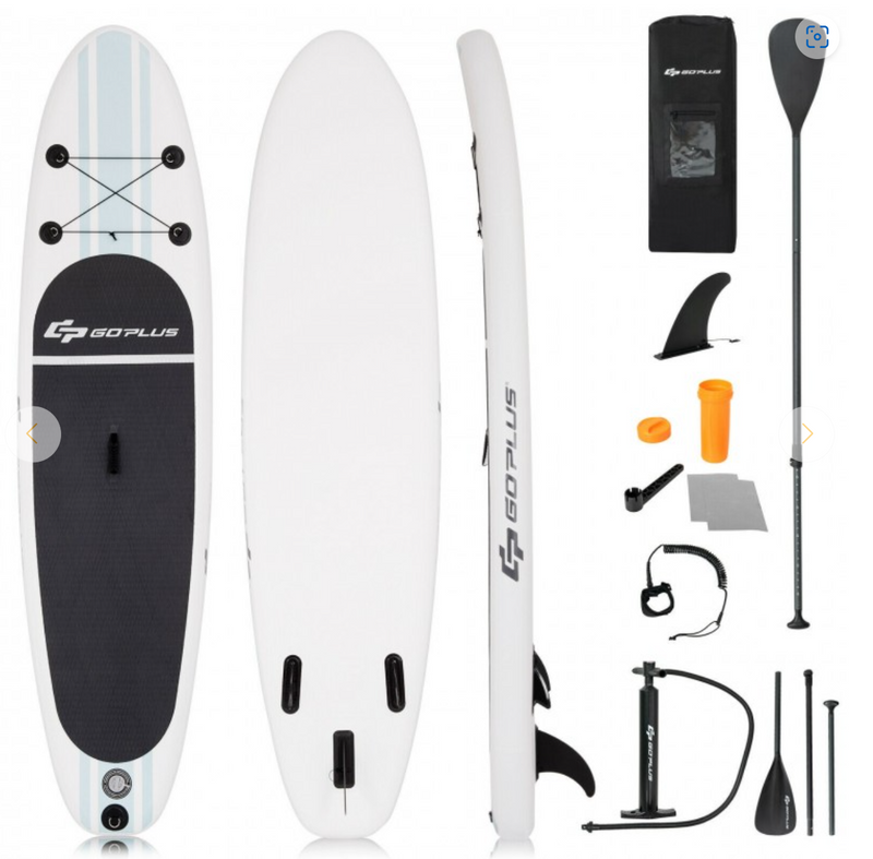 Inflatable Stand Up Paddle Board SUP with Paddle Pump Waterproof Bag - M