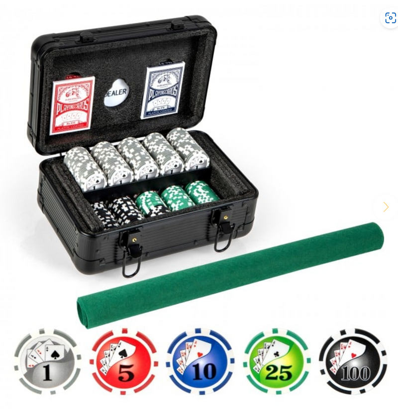 *Texas Holdem Poker Chip Set with 300 Pieces Chips