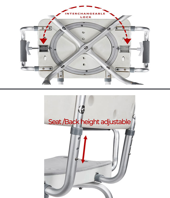 NEW - MOBB* - Swivel Shower Chair 3.0
