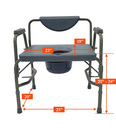 Mobb - Heavy Duty Commode Chair MHCMH