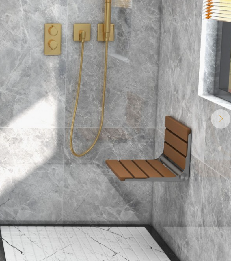 *Wall-Mounted Foldable Waterproof HIPS Bathroom Bench